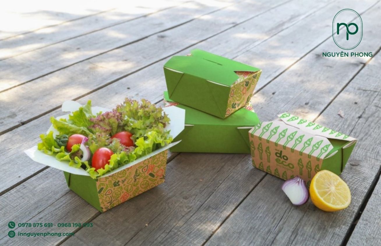 Mẫu hộp giấy đựng rau củ quả